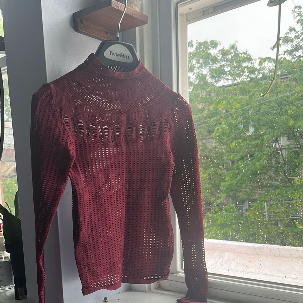 Free people Burgundy subversive turtleneck